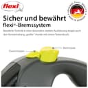 flexi® Giant L Gurt 8 m schwarz/neon-gelb, Roll-Leine für Hunde bis 50 kg - 6