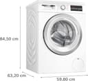 Bosch WUU28T49, Serie 6, Frontlader Waschmaschine, 9 kg, 1400 UpM, Unterbaufähig, SpeedPerfect, Maximale Energie- und Wasserersparnis, Nachlegefunktion, besonders hygienisch, AquaStop - 3