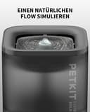 PETKIT CYBERTAIL Katzen Trinkbrunnen, Hundewasserspender,1,85L Katzen Hunde Wasserbrunnen,LED-Licht,25dB Extrem Leiser,Schnurgebundener Wasserspender, Schnurlose Wasserpumpe,Grau - 5