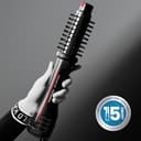 Rowenta x Karl Lagerfeld CF961L K/Pro Stylist rotierende Warmluftbürste, Glanz-Booster, vielseitige Looks, zwei Bürsten, alle Haartypen, trocknen und stylen gleichzeitig, Schwarz/Rot - 7