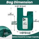 Muka Bolso de Mano Bolsos de Fiesta con Nudo de Terciopelo Estilo Japonés Bolsa Negro de Noche para Mujer Puedes Usar en Boda - 4