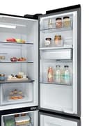 Haier Cube 90 Series 3 American Fridge Freezer - Dark Inox - E Rated - 6