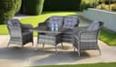 Garden Store Direct St Tropez Aluminium Rattan Garden Furniture Dining/Lounge Sets Perfect for Conservatories, Patios and all Gardens (4 Seat Lounge Set) - 2