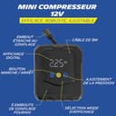 MICHELIN 009541 Mini Compressore d’Aria 12V – Portata 20L al Minuto – Gonfiatore per Pneumatici Auto – Pressione Programmabile 8 Bar 138W – Attacco a Connessione Rapida – 3 Adattatori - 2