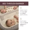 Chicco Next2Me Twins, Cuna Colecho Gemelos, 2 Colchones, Aleta Abatible con una Mano, 11 Niveles de Altura, Barrera Divisoria con Inserciones en Red, Cuna Gemelos, 0-6 Meses - 3