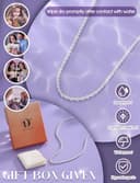 Dochais Collana Argento 925 Donna Ragazze 2mm/3mm Catenina Argento 925 Donna Uomo Sottile 41/46/51/56 cm Collane Minimaliste Regali Gioielli - 7