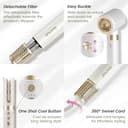 GLAMUP® Aircurler™ 6 in 1 Hot Air Styler, Upgraded Long Barrel, Round Brush, Powerful High Speed Dryer, Tight Grip, Curling Volumizing Gift Set with Travel Bag - 4