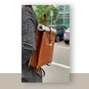 Alma Milano - AM0603 Zaino Pelle Donna in Cuoio, Completo e Sicuro con Scomparti Intelligenti, Backpack Donna Cuoio 100% Made in Italy, Zainetto Donna in Cuoio Artigianale Toscano, Zaino Daily-Life - 2