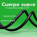 Wigearss Cable de Alimentación de con Euro IEC C7 Cable de Alimentación Adecuado para PS3/ PS4/ PS5/ Xbox Series X/S, Xbox One X/S, 1,5 M, Negro - 3