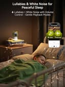 Outinput 2K 4MP Smart Baby Monitor - 355° PTZ WiFi Baby Monitor with Camera and Night Vision, Cry Detection, Motion Sensor & Tracking, Feeding Reminder, 2 Way Talk, Lullabies, APP Control Baby Camera - 5