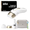 Braun IPL Silk Expert Pro 5 + Braun Face Mini Hair Remover FS1000 Bundle, Visible Permanent Hair Removal for Women & Men with Venus Razor and Precision Head, Premium Pouch - 1