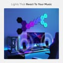 Nanoleaf Shapes Ultra Black Hexagon Starter Kit, 9 Smart Light Panels LED RGBW - Modular Wi-Fi Colour Changing Wall Lights, Works with Alexa Google Assistant Apple Homekit, for Room Decor & Gaming - 5