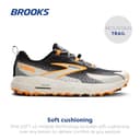 Brooks 1104261D022 Cascadia 18 Uomo, Black/Blue Wash/Orange EU 40 - 2