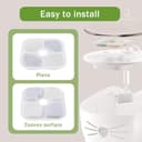 25 Pezzi Cartucce Filtro per Fontanelle per Gatti, adatto per Catit Pixi Cartucce Filtro di Ricambio per Fontanella per Animali Domestici, Set di Cartucce Filtro a Carbone attivo con 4 Tubi - 4