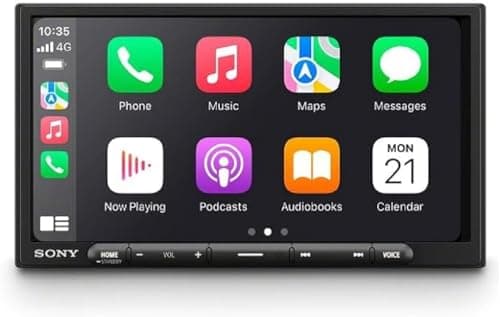 Sony XAV-AX4050ANT - Ricevitore 2 DIN con Wireless CarPlay & Android Auto (4 x 55 W, USB-C, 3 PreOut, DAB+/FM, BT, antenne DAB+)