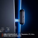 SteelSeries Arctis Nova 3P Wireless - PS5 Headset & PC Gaming Headset – App-Steuerung – 40 Std. Akku – Neodym-Magnet-Treiber – 2,4 GHz/Bluetooth – Abnehmbares Mikrofon – Für PS5, PC, Switch - Schwarz - 7