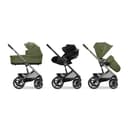 CYBEX Gold TALOS S LUX Kinderwagen, Ab Geburt bis 22 kg (ca. 4 Jahre), Mit Offroad-Federung, verstellbarem Griff und ergonomischer Liegeposition, Moss Green - 8