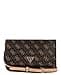 GUESS Noelle II Crossbody Flap Organizer, Bolso Bandolera Mujeres, Logo Marrón, Talla única - 1