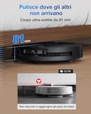 ECOVACS DEEBOT T50 PRO OMNI Gen2 Robot Aspirapolvere Lavapavimenti, (Migliorato da T30 PRO), 21000 Pa, Spazzola Laterale Estensibile e Lavapavimenti, Aggiunta Automatica Soluzione Detergente, Nero - 2