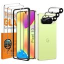 QsmQam 3 Piezas Protector de Pantalla para Google Pixel 10 con 3 Piezas Protector de Lente de Cámara, Ultra HD Cristal Templado, Dureza 9H, Anti Arañazos, Sin Burbujas - 1