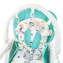 Twinly - Trona bebé Evolutiva Hamaca columpio multifunción Movity PRO con arco de Juguetes - Plegable y ajustable con Reductor Arnés 5 puntos y Bandeja extraíble - 0m+ a 15kg (Menta, Movity Pro) - 9
