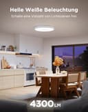 Govee Deckenlampe RGBIC 48,5W, Smart Led Deckenleuchte 4300lm Kompatibel mit Matter, Alexa & Google Assistant, Deckenlampe Led Ø38cm Lamp Dimmbar mit Hintergrundbeleuchtung für Wohnzimmer Schlafzimmer - 3