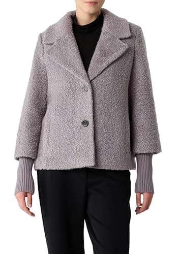 Comma Women's 2174070 Coat (Pack of 1), 9822_Dark Grey