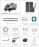 YARDCARE N1600PRO – Robot cortacésped sin Cable perimetral con navegación RTK & Visión IA, para Jardines hasta 1600 m² Corte sistemático en U, gestión multizona, Ajuste de Altura por App - 12