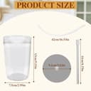 Glass Milchbehälter perfekte Kompatibel mit Jura, Glas-Milchbehälter 0,5 L (72570) mit Milchschlauch, Universell für Die Meisten Jura coffee machine e6/e8/z10, 9,2 x 9,2 x 13,5 cm - 3