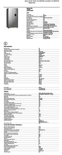 Fridgemaster MS91547DFE Freestanding American Side by side Door Fridge Freezer 547L, Metal Grey, Inverter compressor, Non-Plumbed Water Dispenser, 91 × 178.6 × 64.3 cm (W×H×D) Energy Rating E - 13