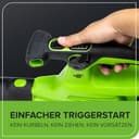 Greenworks 48V(24V x 2) Aspirafoglie Soffiatore a Batteria con Tracolla, Motore Brushless, 386km/h, 14.73m³/min, Sacco di Raccolta 45L, due 4Ah Batterie, e Caricabatterie, Garanzia 3 Anni BL48L421-01 - 7