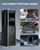 SERVOMASTER Compressore Aria Portatile, Gonfiatore Elettrico Portatile 150PSI, Compressore Auto con Funzione di Arresto Automatico, Display Digitale e Luce LED, per Auto, Moto, Biciclette, Palloni - 7