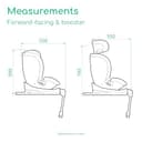 Bebeconfort RevolveFix Plus 360 i-Size, 360 Swivel Car Seat, 0-12 Years, 40-150 cm, ISOFIX Car Seat, Support Leg Installation, 360 Rotation, 8 Recline Positions, 12 Headrest Positions, Full Black - 7