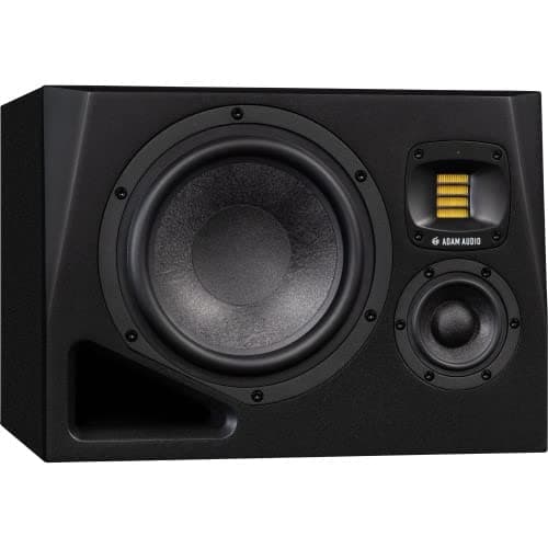 Monitor A8H ADAM Audio, woofer MLM 8", altavoz de medios 3,5", tweeter AMT hecho a mano, calibración Sonarworks, guía de ondas HPS giratoria - Altavoz de campo cercano/medio profesional - izquierda