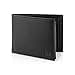 Kronify Men's Leather Wallet, Genuine Leather Wallet, RFID Protection, Landscape Format, with Coin Compartment, 13 Card Slots, Elegant Box, Nappa Black, Classic - 1