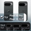 JETech Cover Magnetica per Google Pixel 10/10 Pro 2025, Compatibile con MagSafe ed Caricatore Pixelsnap, Traslucida Opaco Retro Antiurto Cellulare Custodia (Nero Ossidiana) - 2