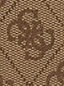 GUESS Schultertasche Umhängetasche Noelle II Tri Compartment Shoulder Crossbody Bag Latte Logo/Brown braun - 5