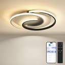 BAYHT Ceiling Light with Remote Control, Living Room Lamp with Matter Compatible with HomeKit, Alexa, Google and IFTTT, 32W Modern LED Ceiling Lights for Bedroom Living Room - 1