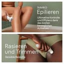 Braun Silk-épil 9 SkinSpa All-in-One Set, Epilierer Damen / Haarentferner für langanhaltende Haarentfernung, Ladyshaverer, Rasieraufsatz, Massageaufsatz, 9-080, Weiß/Rosa - 4