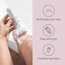Panasonic ES-EY90-A511 Wet and Dry Epilator, Double Disc with 60 Tweezers, Flexible 90° Pivoting Head, 3 Speed Seting & LED Light, Up to 30 Minutes Operation Time. - 7