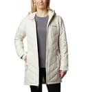 Columbia Heavenly Long Hooded Jacket, Chaqueta Acolchada Con Capucha para Mujer, Chalk, Talla XS - 1