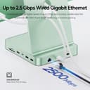 PULWTOP Aggiornato Hub iMac per M1/M3/M4, accessori iMac con custodia SSD (SSD non incluso), hub USB C per iMac da 24 pollici con HDMI 4K a 60 Hz, 2,5 GbE, USB A/C (Verde) - 5