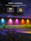 Govee Luces Exterior de Cerca, RGBIC con luz blanca de 4000K, más de 60 modos de escena, resistentes al agua IP65, compatibles con Alexa y Matter, para valla, patio y jardín, paquete de 6 unidades - 2