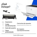 HP Color Laser 150nw 4ZB95A, Impresora Láser Monofunción A4 a Color, impresión a Doble Cara Manual, Wi-Fi, Ethernet, USB 2.0 Alta Velocidad, Compatible Smart App, Panel de Control LED, Blanca - 9