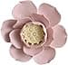 ERERE Scultura da parete moderna in ceramica, arte floreale artigianale, elegante decorazione da appendere for il soggiorno(Pink,15cm) - 1