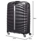 Samsonite Lite-Shock Spinner M Valigia, 69 cm, 73 L, Nero (Black) - 3