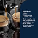 De’Longhi Magnifica S - Perfetto Kaffeevollautomat mit klassischem Milchaufschäumer, Espresso- und Cappuccino Kaffeemaschine, Bedienfeld mit Tasten, Schwarz (ECAM22.110.B) - 7