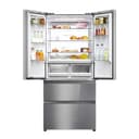 Haier FD 83 Series 7 HFR7819ENGC - Frigorifero porta francese, 504 l, cassetti Direct Access, AirFlow, WIFI, motore inverter, Humidity Zone, Total No Frost, larghezza 83 cm, Daylight, Glass Inox Look - 2