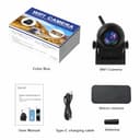 Uzone Telecamera per retromarcia senza fili, 720P, HD, Bluetooth, per iPhone Android, visione notturna, IP68, impermeabile, magnetica, telecamera di retromarcia senza fili, per roulotte, Hitch - 7