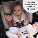 My Babiie MBCS400 360° Spin R129 Baby Car Seat – Support Leg, ISOFIX, Birth to 12yrs (40-150cm), i-Size, ERF, Group 0+/1/2/3, Rotating 360 Swivel - Pink Leopard - 2